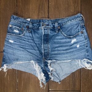 Levi’s 501 distressed Jean shorts